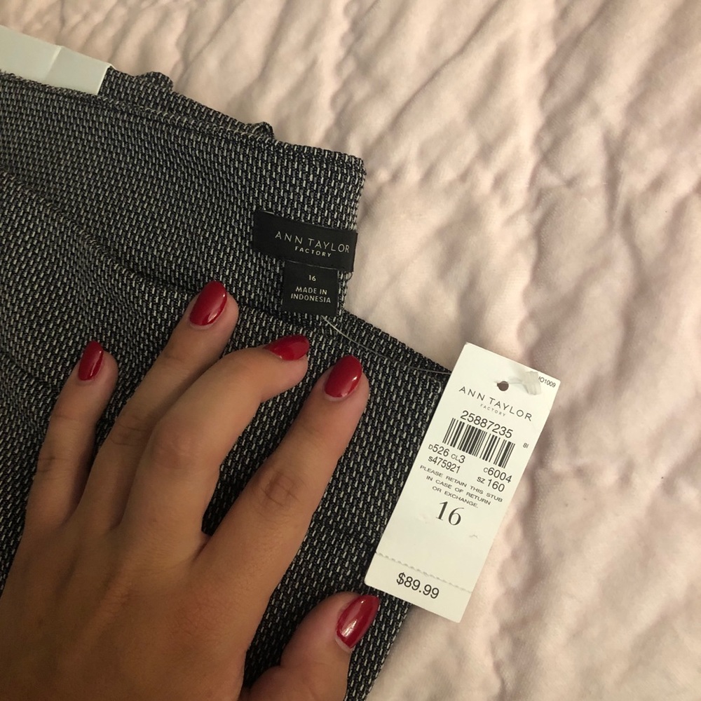 Anne Taylor Factory Grey Dress Pants